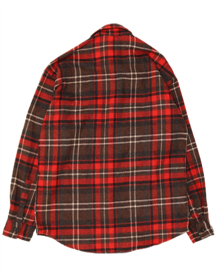 Vintage muška flanelska košulja, veliki crveni karirani vuneni