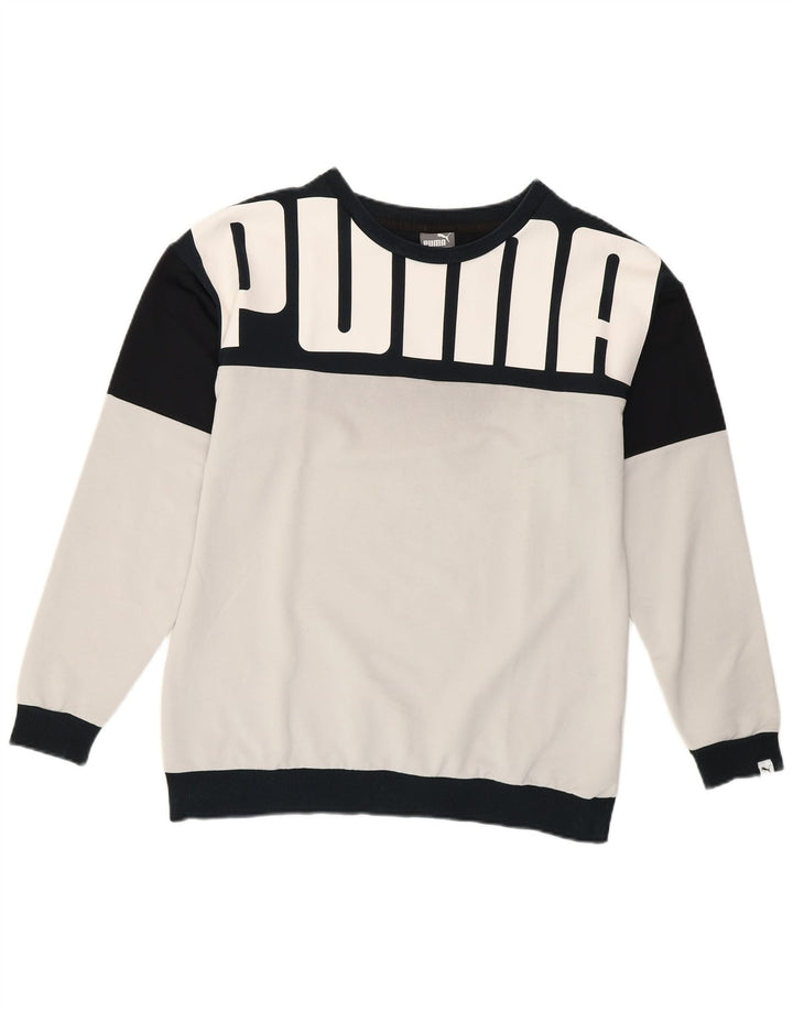 Puma ženski džemper s grafičkim motivima UK 12 srednje bijele boje