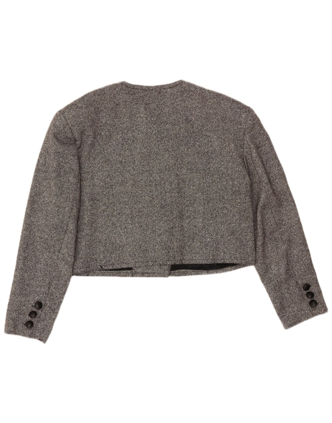 MONDI ženski bolero sako s dvostrukim kopčanjem EU 42 velika siva vuna