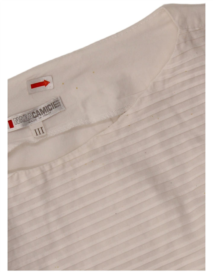 NARACAMICIE Ženski gornji dio bluze bez rukava UK 8, male bijele pruge, pamuk