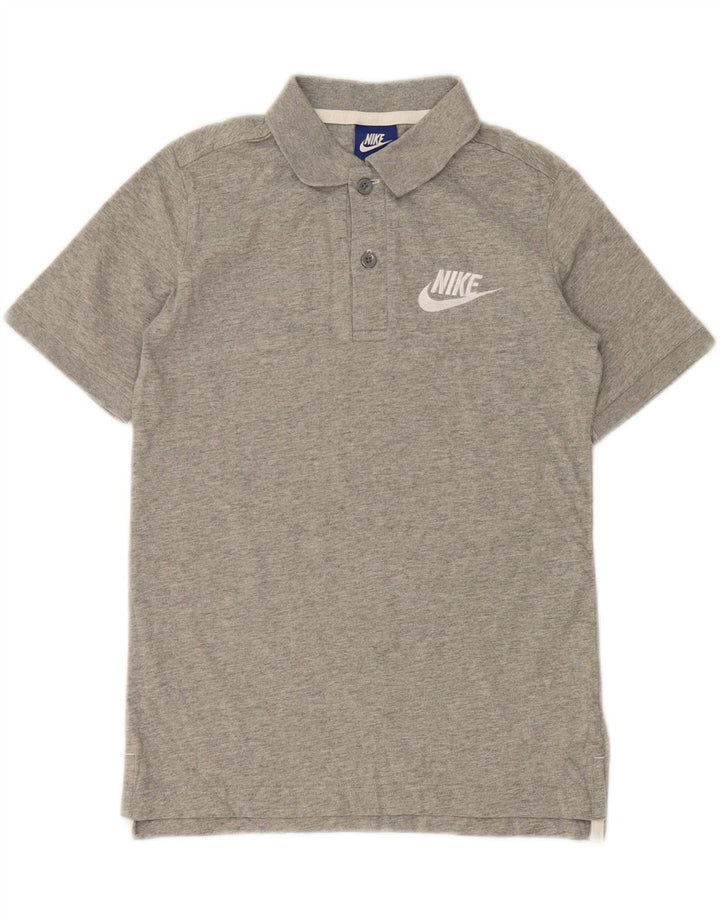 NIKE Boys Polo Shirt 10-11 Years Medium Grey Cotton Vintage Nike and Second-Hand Nike from Messina Hembry 