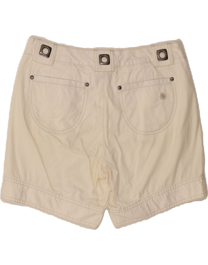 ATHLETA Womens Casual Shorts US 6 Medium W30  White Cotton Vintage Athleta and Second-Hand Athleta from Messina Hembry 