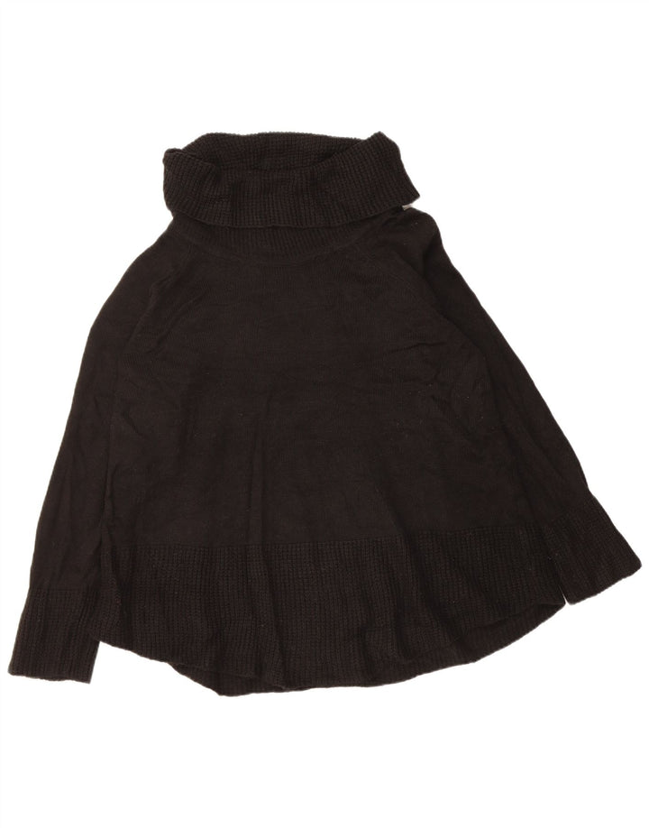 CALVIN KLEIN Ženski pulover s rol izrezom UK 18 XL crni akril