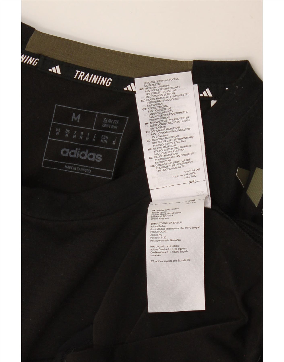 ADIDAS muška Aeroready majica kratkih rukava srednjeg kroja, crni poliester