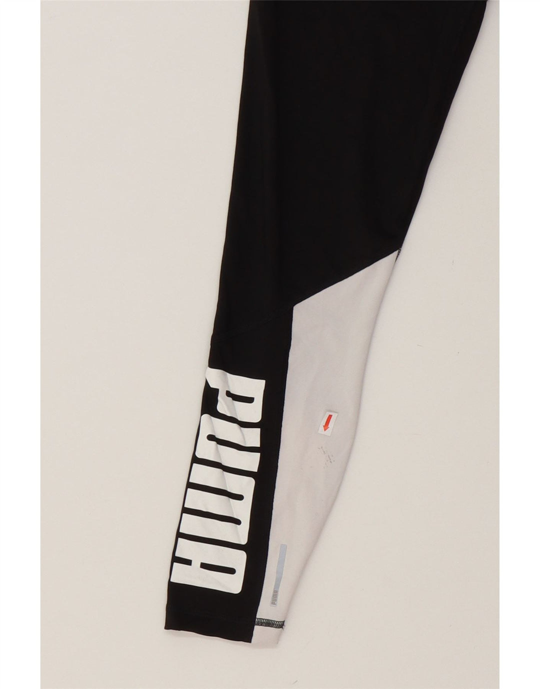 PUMA Womens Graphic Leggings UK 8 Small  Black Colourblock Polyester Vintage Puma and Second-Hand Puma from Messina Hembry 