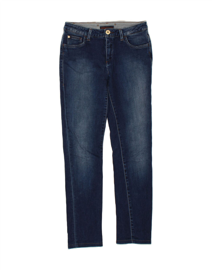 TRUSSARDI Womens Slim Jeans W26 L28 Navy Blue Vintage Trussardi and Second-Hand Trussardi from Messina Hembry 