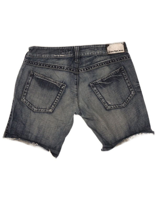 Ženske traper kratke hlače Calvin Klein W30 Srednje plavi pamuk