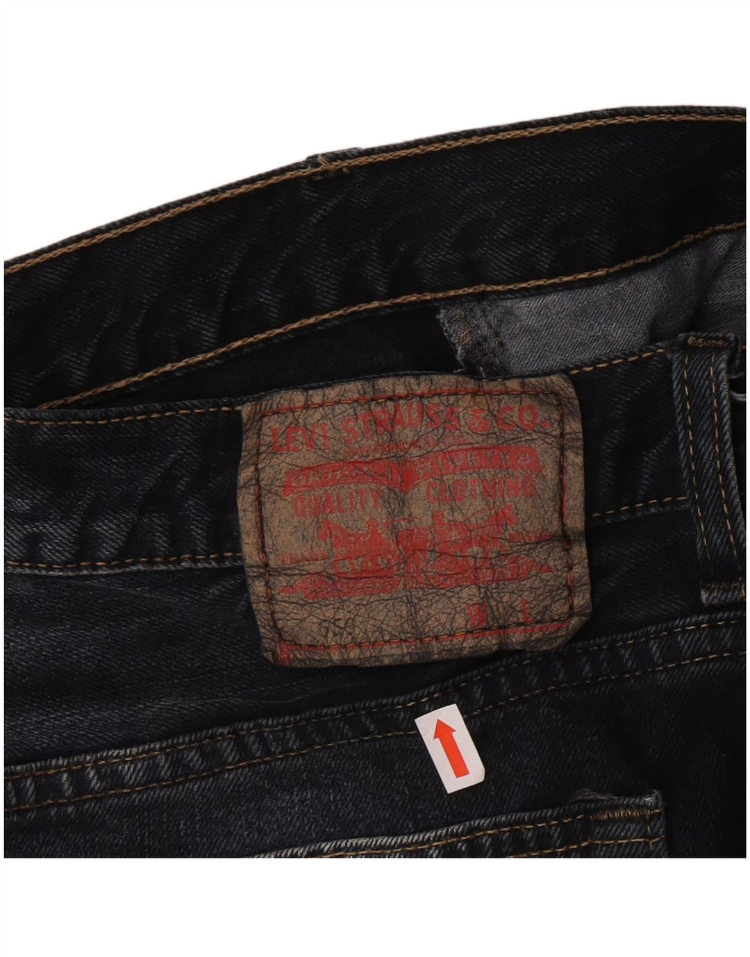 Levi's ženska traper suknja velika W32 tamnoplavi pamuk