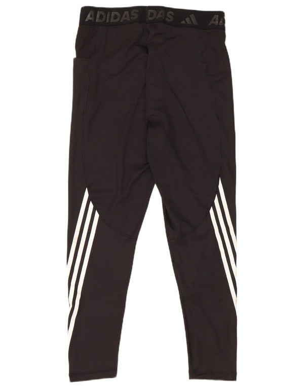 Adidas ženske Tech Fit Graphic tajice UK 16/18 velike crne pruge