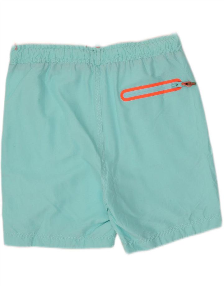 Superdry muške kratke hlače za kupanje s grafičkim motivima srednje plavi poliester