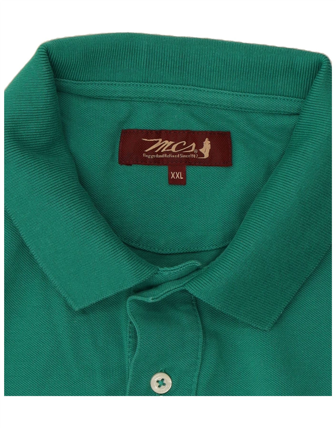 MARLBORO CLASSICS Mens Polo Shirt 2XL Green Cotton Vintage Marlboro Classics and Second-Hand Marlboro Classics from Messina Hembry 