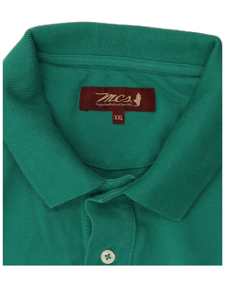 MARLBORO CLASSICS Mens Polo Shirt 2XL Green Cotton Vintage Marlboro Classics and Second-Hand Marlboro Classics from Messina Hembry 