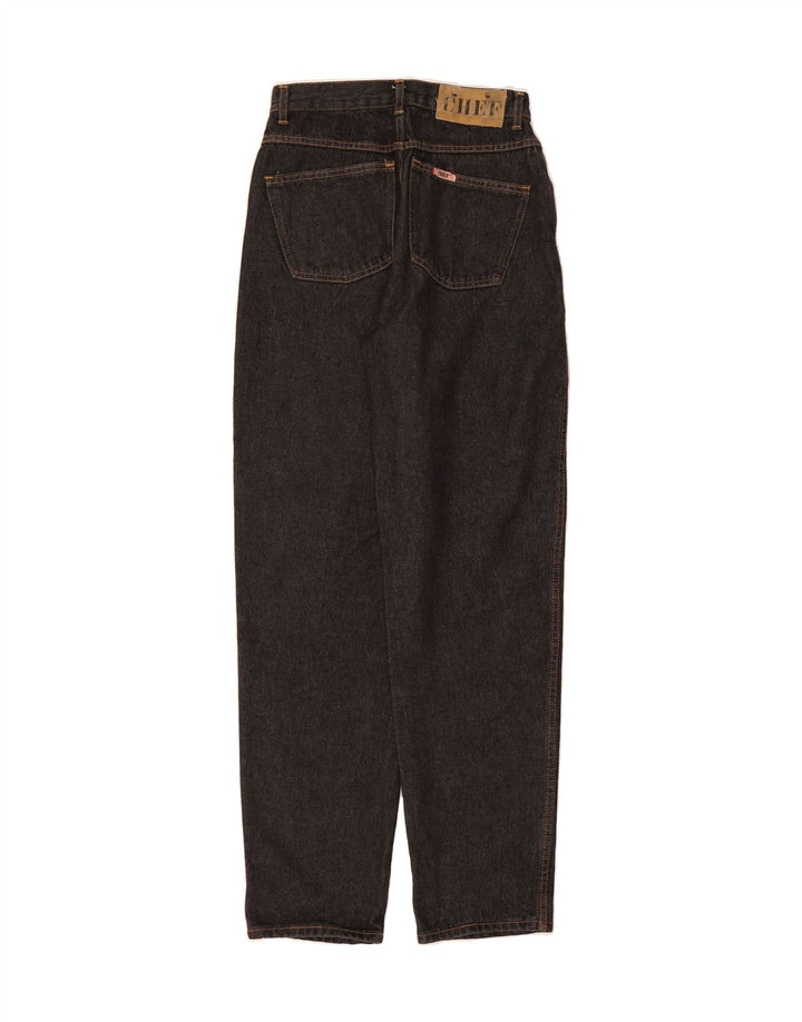 CHEF Womens Tapered Jeans W30 L32 Black Cotton Vintage Chef and Second-Hand Chef from Messina Hembry 