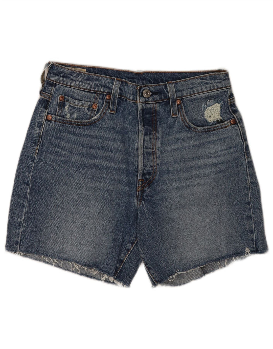 Levi's ženske kratke traper hlače 501 W28 srednje plavi pamuk