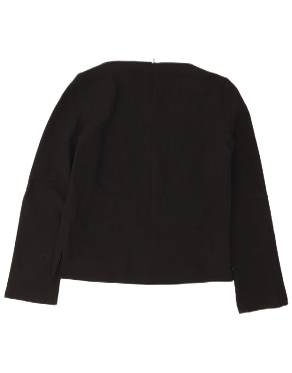 Zara ženski top dugih rukava UK 6 XS crni poliester