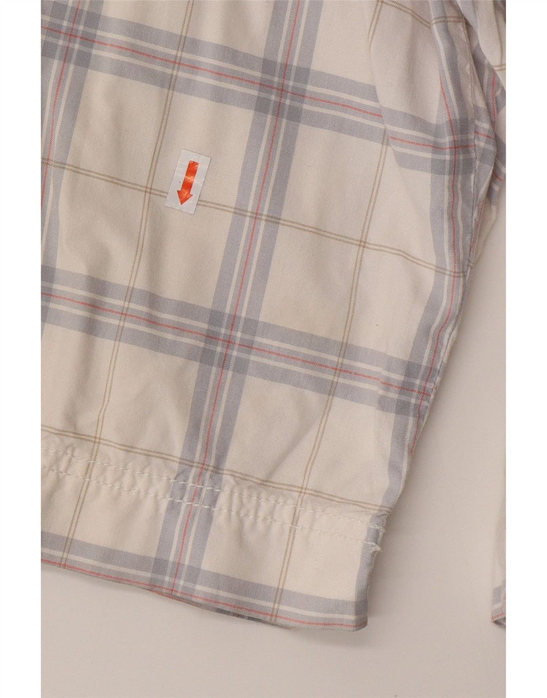 CALVIN KLEIN Muške kargo kratke hlače W32 Srednje bijeli karirani pamuk