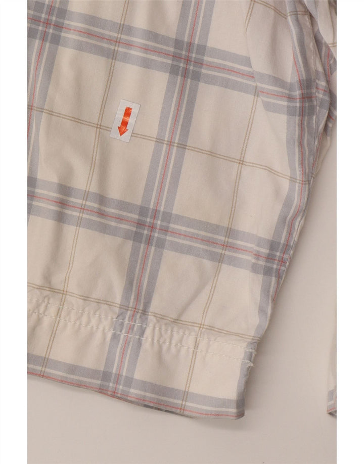 CALVIN KLEIN Muške kargo kratke hlače W32 Srednje bijeli karirani pamuk