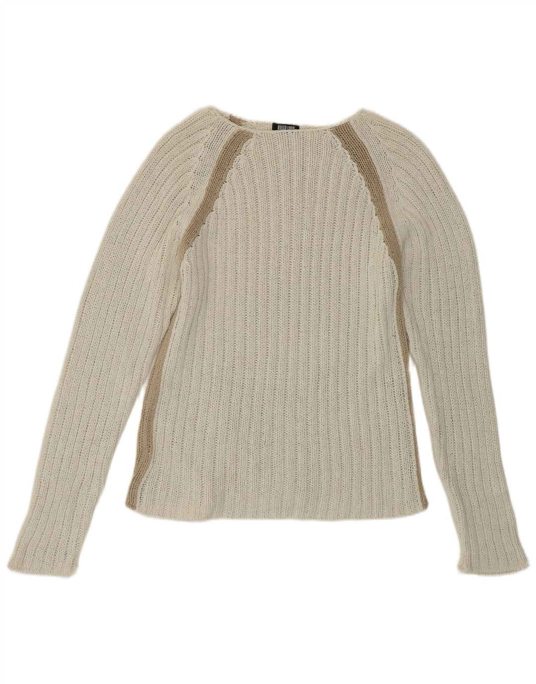 Killer Loop ženski džemper s morskim izrezom UK 10 na male bijele pruge