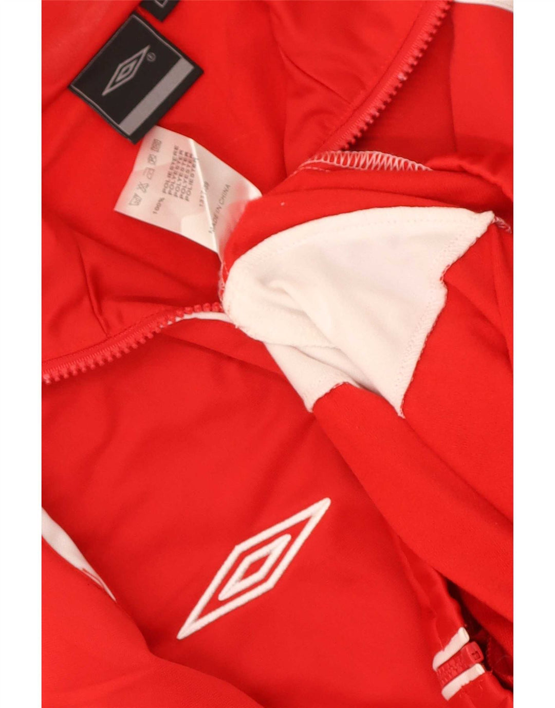 Umbro muška gornja jakna trenirke, veliki crveni poliester u boji