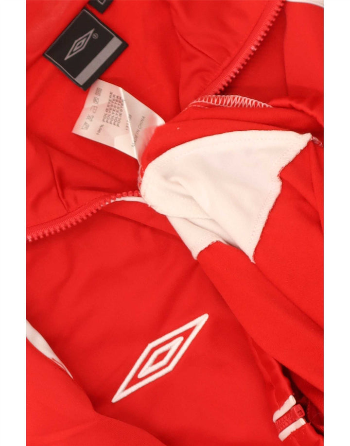 Umbro muška gornja jakna trenirke, veliki crveni poliester u boji