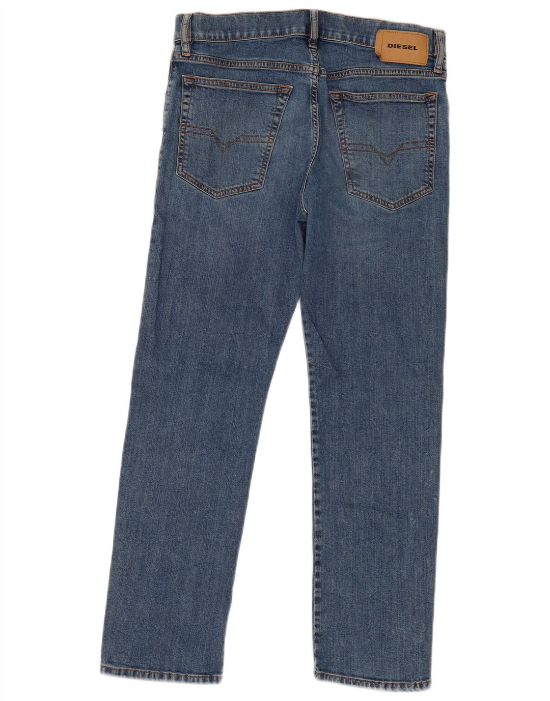 DIESEL Ženske ravne traperice W30 L27 plavi pamuk