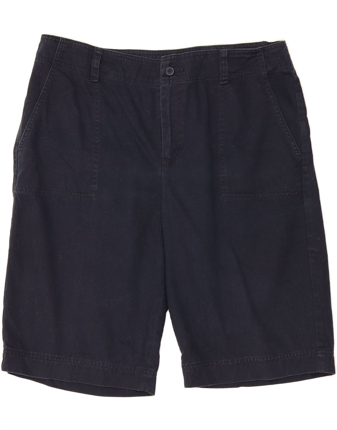 CHAPS Womens Chino Shorts US 12 Large W34 Navy Blue Cotton Vintage Chaps and Second-Hand Chaps from Messina Hembry 