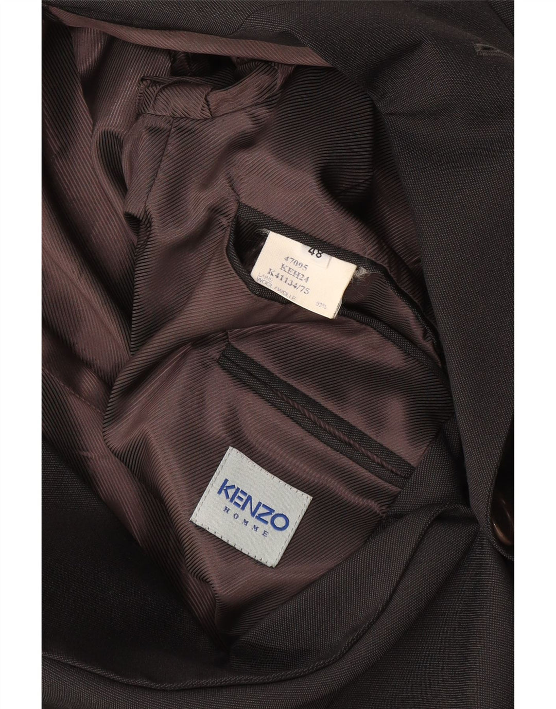 KENZO muška jakna sa 3 gumba IT 48 Srednja tamnoplava vuna