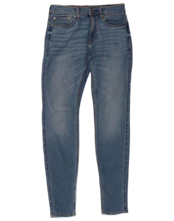 Hollister Womens Super Skinny Jeans W30 L32 Blue Cotton