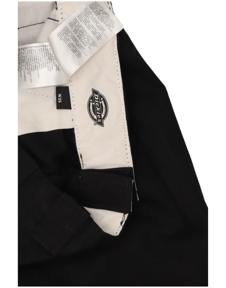 Dickies muške ravne chino hlače W26 L29 crni poliester