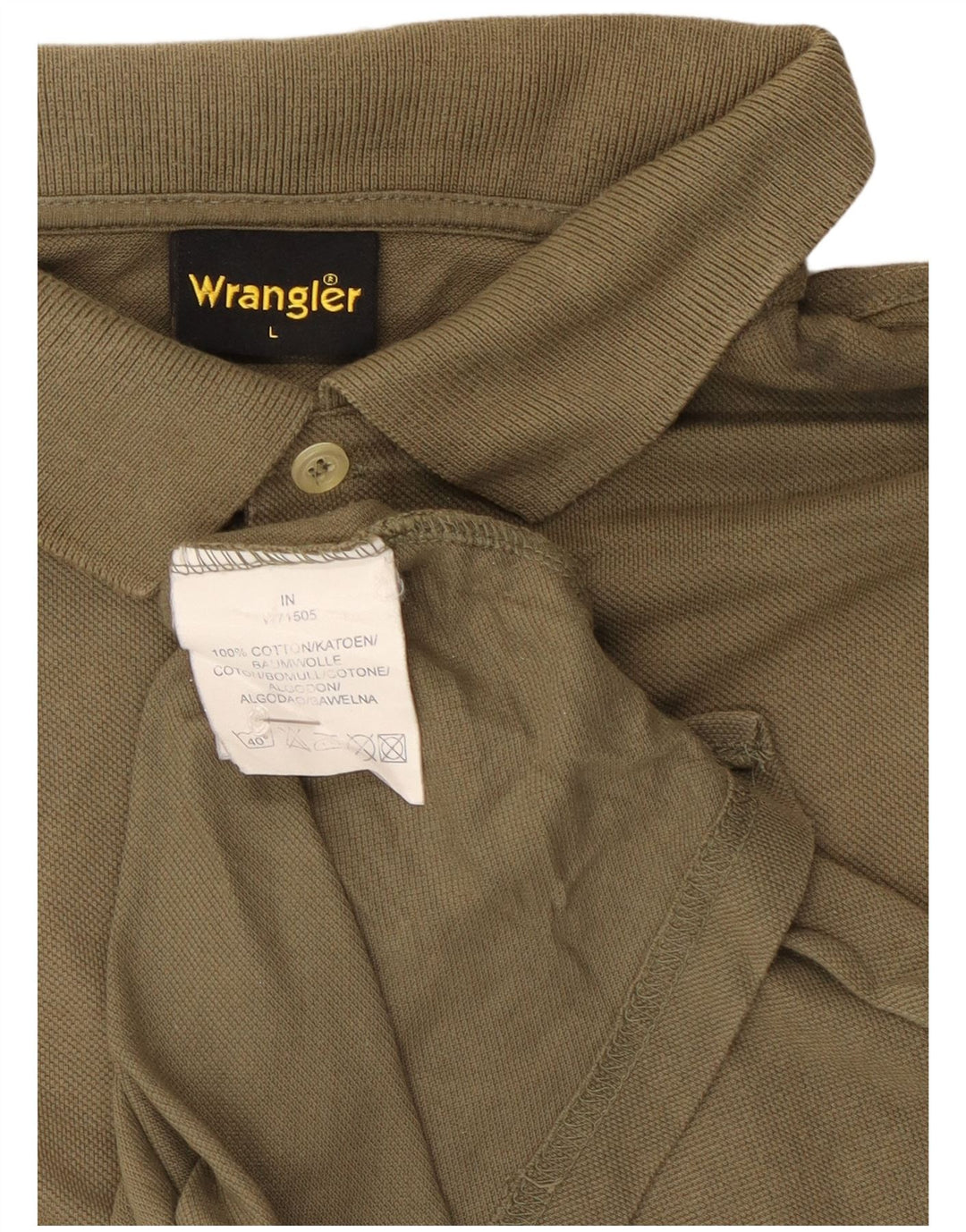 Wrangler muška polo majica veliki kaki pamuk