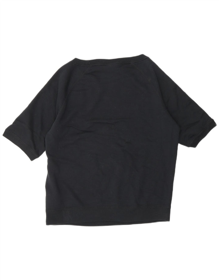 NIKE Ženska majica kratkih rukava Džemper UK 16 Veliki crni pamuk