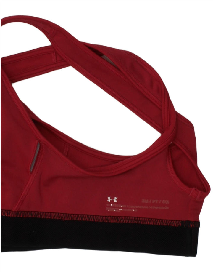UNDER ARMOUR Womens Sport Bra Graphic Vest Top Small Pink Polyester