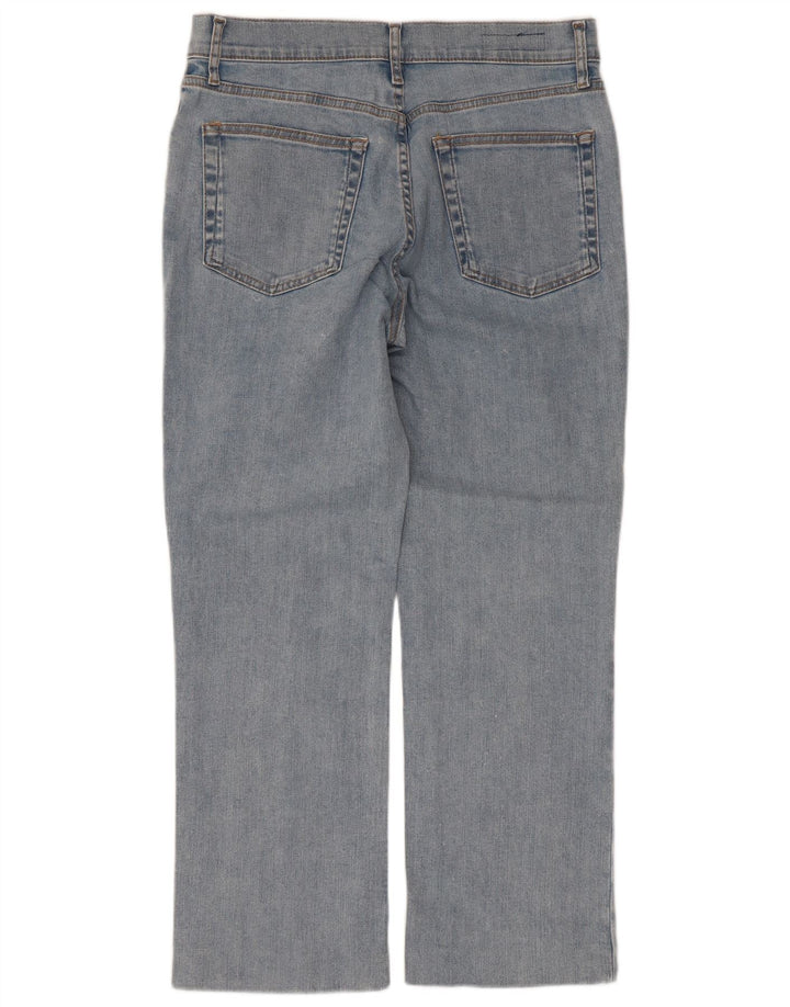 ZARA ženske ravne traperice EU 40 srednje W30 L26 plavi pamuk