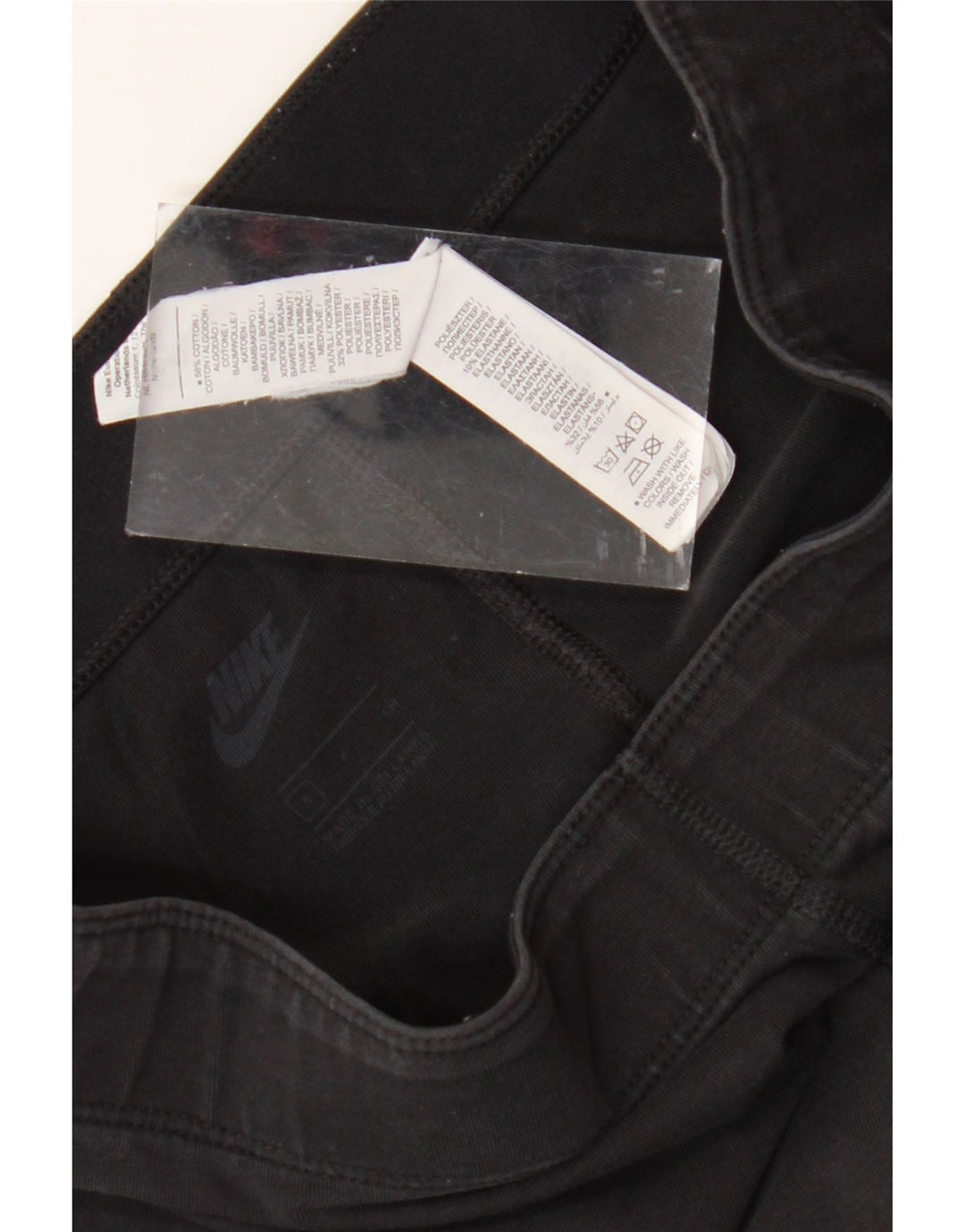 NIKE ženske grafičke tajice UK 8 male crne pamučne