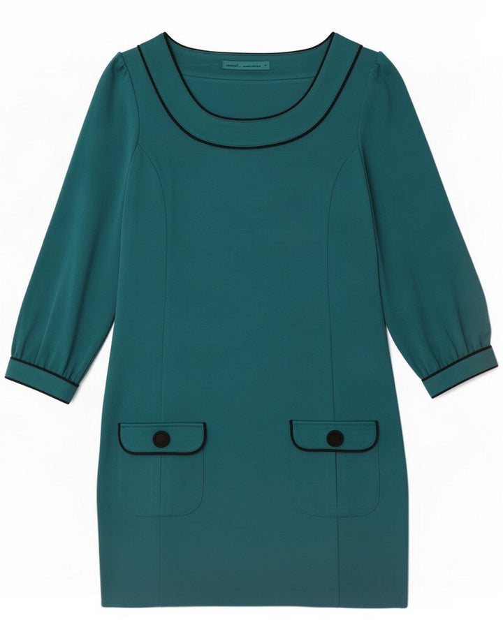 Sljedeća ženska haljina na pomak 3/4 rukava UK 12 Medium Green Polyester