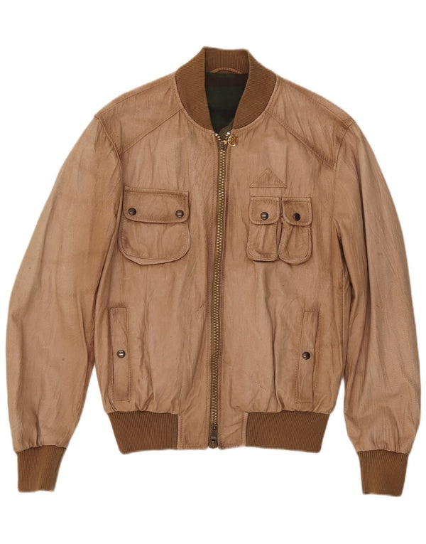 Vintage muška kožna jakna IT 50 Large Brown