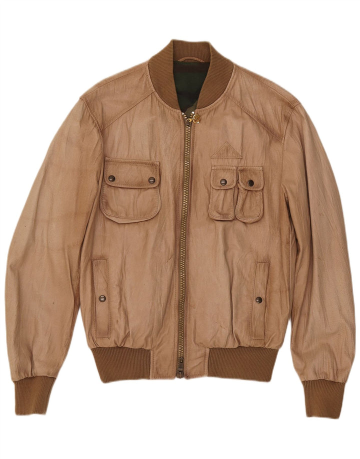 Vintage muška kožna jakna IT 50 Large Brown