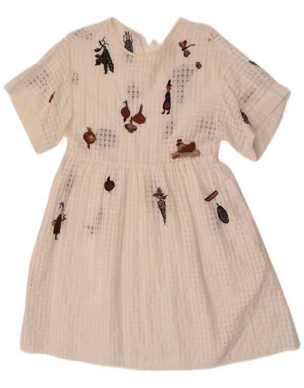 Donoratico ženska grafička haljina A-kroja UK 12 Srednje bijela