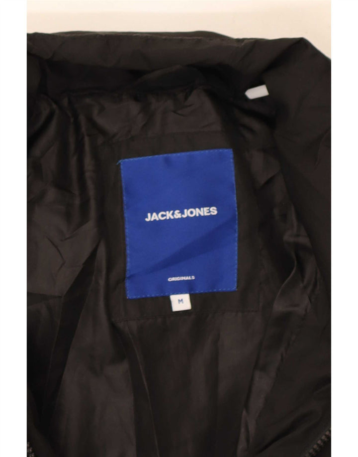 Jack & Jones muška podstavljena jakna UK 38 srednji crni poliester