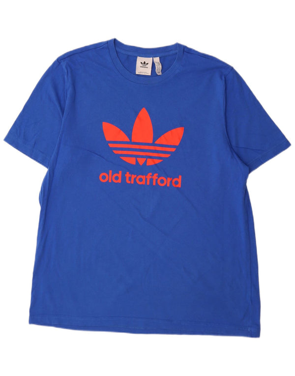 Adidas muška majica kratkih rukava Manchester United Graphic XL plavi pamuk