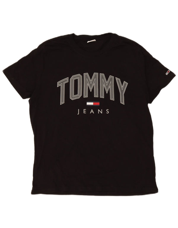 Tommy Hilfiger muška majica kratkih rukava XL crni pamuk