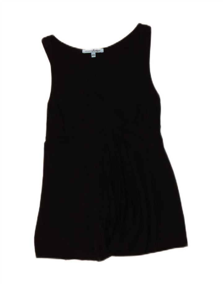 GUESS BY MARCIANO Womens Sleeveless Blouse Top IT 40 Small Black