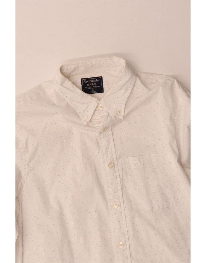 Abercrombie & Fitch muška košulja srednje bijele točke
