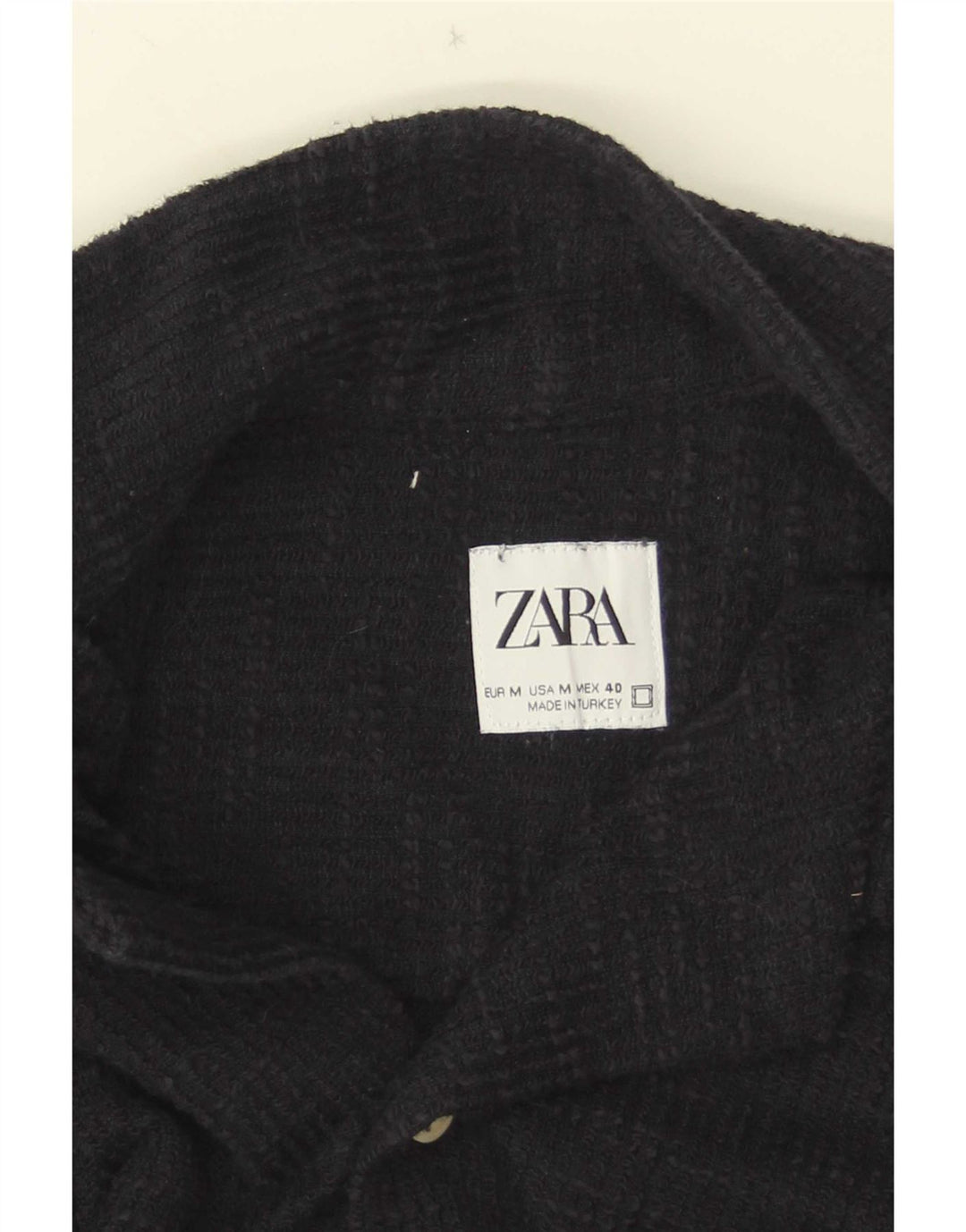 Zara ženska košulja kratkih rukava srednje tamnoplava