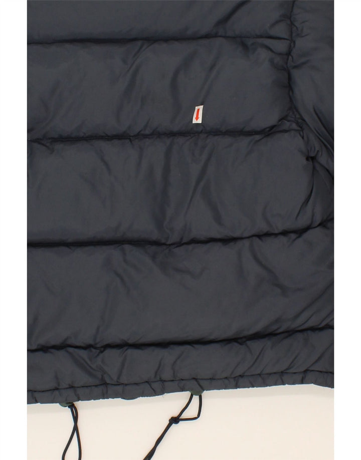 BRUMS Girls Padded Jacket 7-8 Years Navy Blue Vintage Brums and Second-Hand Brums from Messina Hembry 