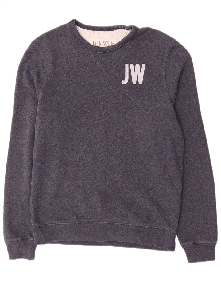 Jack Wills Muški džemper s trenirkom Srednji tamnoplavi pamuk