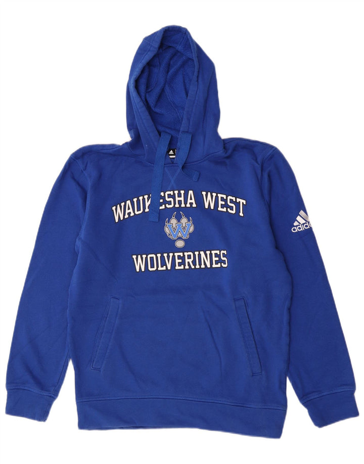 Adidas muška majica s kapuljačom s motivom Wolverines, mala plava