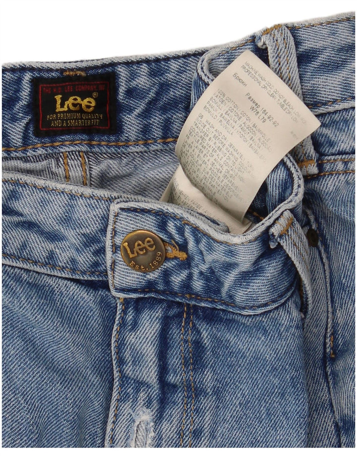 Lee Mens Mom Straight Jeans W30 L31 Plavi pamuk