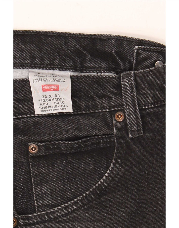 Wrangler muške ravne traperice W32 L34 crni pamuk