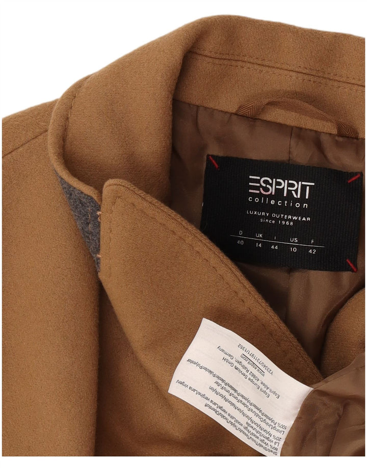 Esprit ženski kaput UK 14 Large Beige Virgin Wool